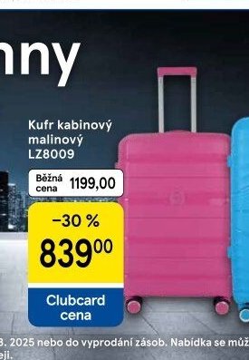Kufr kabinový malinový LZ8009