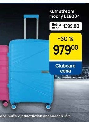 Kufr střední modrý LZ8004