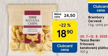 Banán sušený Tesco