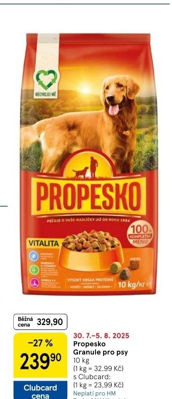 Granule pro psy Propesko