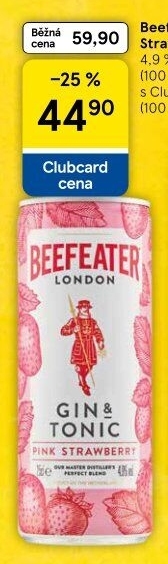 Míchaný nápoj Beefeater Pink Gin a Tonic
