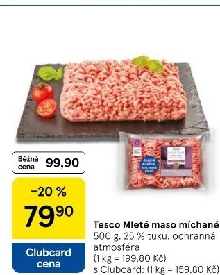 Mleté maso mix Tesco