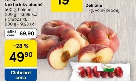 Nektarinky ploché Tesco