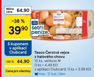 Vejce M Tesco