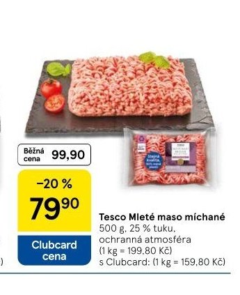 Tesco Mleté maso míchané