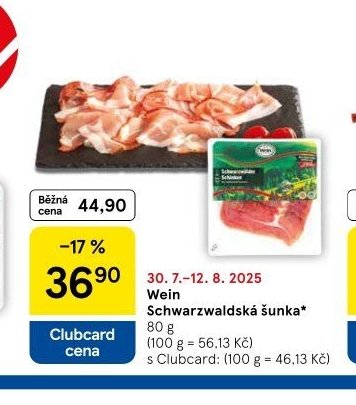 Wein Schwarzwaldská šunka
