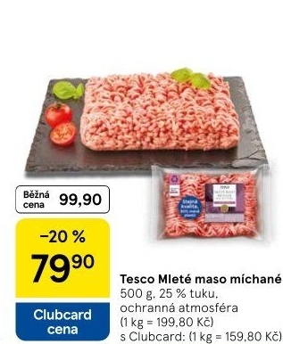 Mleté maso mix Tesco