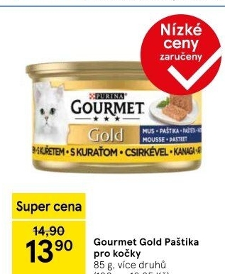 Paštika pro kočky Gold Gourmet Purina