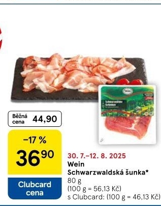 Šunka schwarzwaldská Wein