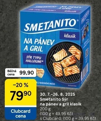 Sýr Smetanito na gril Želetava