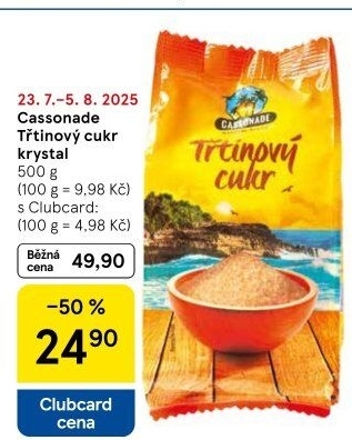 Třtinový cukr Cassonade