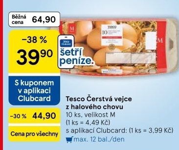 Vejce M Tesco
