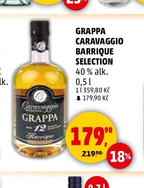 Grappa Caravaggio Barrique Selection