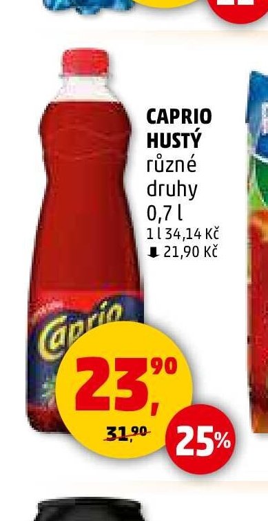 CAPRIO HUSTÝ různé druhy