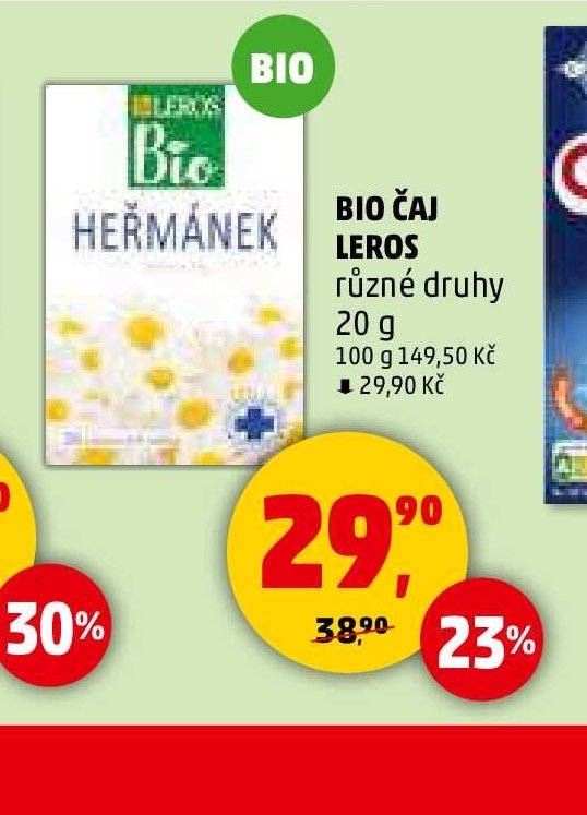 BIO ČAJ LEROS různé druhy
