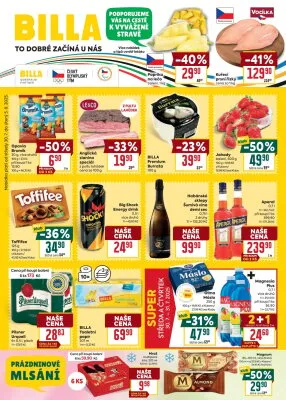 akční leták BILLA 30.7.2025-5.8.2025