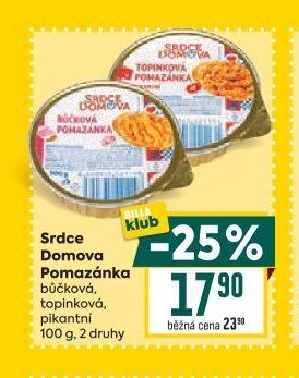 Srdce Domova Pomazánka