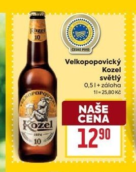 Velkopopovický Kozel světlý