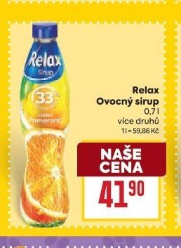 Relax Ovocný sirup