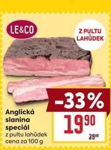 Anglická slanina speciál LE&
