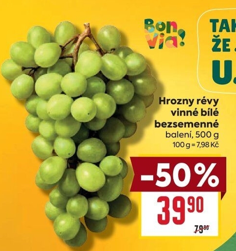 Hrozny bílé bezsemenné Billa Bonvia