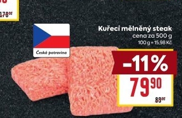 Kuřecí steak mletý
