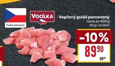 Maso na guláš vepřové Vocílka