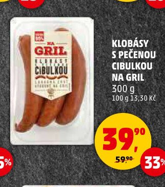 KLOBÁSY S PEČENOU CIBULKOU NA GRIL