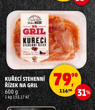 KUŘECÍ STEHENNÍ ŘÍZEK NA GRIL