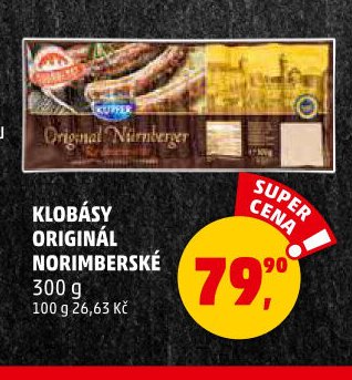 KLOBÁSY ORIGINÁL NORIMBERSKÉ