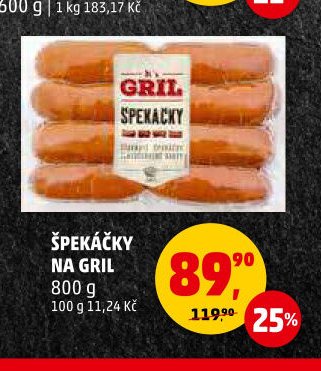 ŠPEKÁČKY NA GRIL