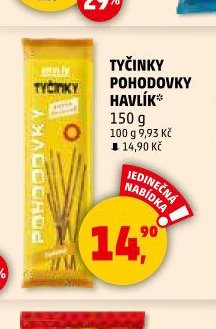 TYČINKY POHODOVKY HAVLÍK