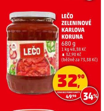 Lečo zeleninové Karlova Koruna 680 g