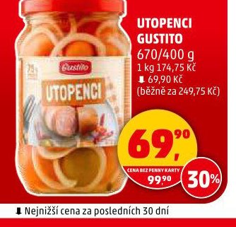 Utopenci Gustito 670/400 g