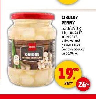 Cibulky Penny 320/190 g