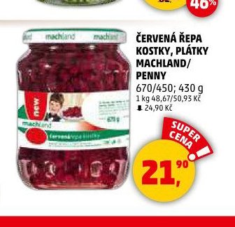 Červená řepa Machland/Penny 670/430 g