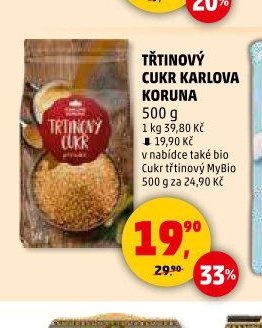 Třtinový cukr Karlova Koruna