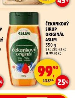 Čekankový sirup originál 4Slim
