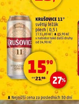Krušovice 11 světlý ležák