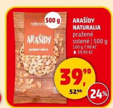 Arašídy pražené Naturalia