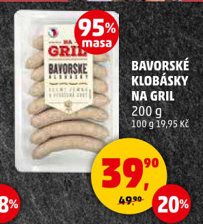 Bavorská klobása Na gril Penny