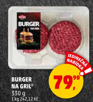 Hamburger na gril Maso Příbram