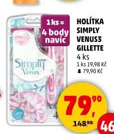 Holicí strojek dámský Simply Gillette Venus 3