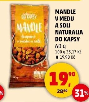 Mandle v medu a soli Naturalia