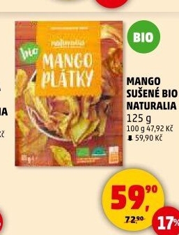 Mango sušené bio Naturalia