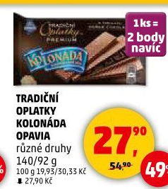 Oplatky Kolonáda Opavia
