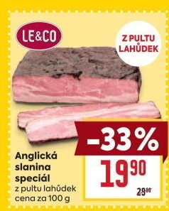 Anglická slanina speciál LE&
