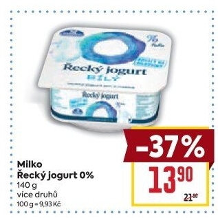 Bílý jogurt řecký 0% Milko