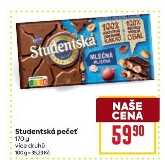 Čokoláda Studentská pečeť Orion