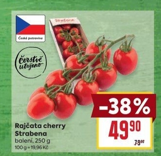 Rajčata cherry keříková Čerstvě utrženo